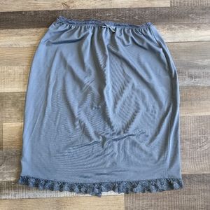 Vintage grey skirt, women's XL